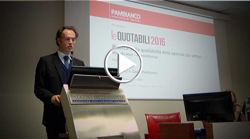 Le Quotabili 2016, dinamismo verso la Borsa