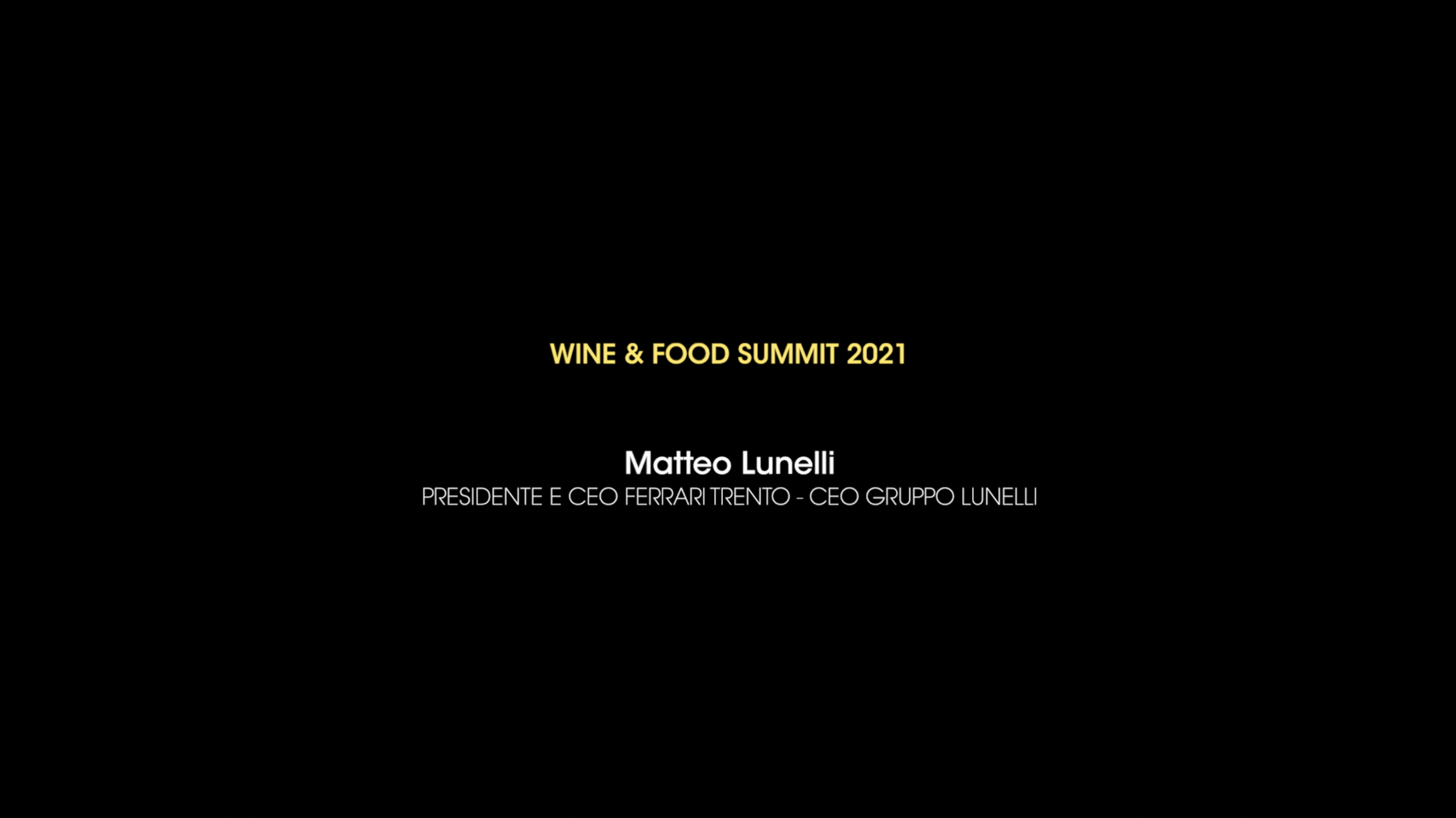 I settori del wine&food e la sfida della ripresa – Matteo Lunelli