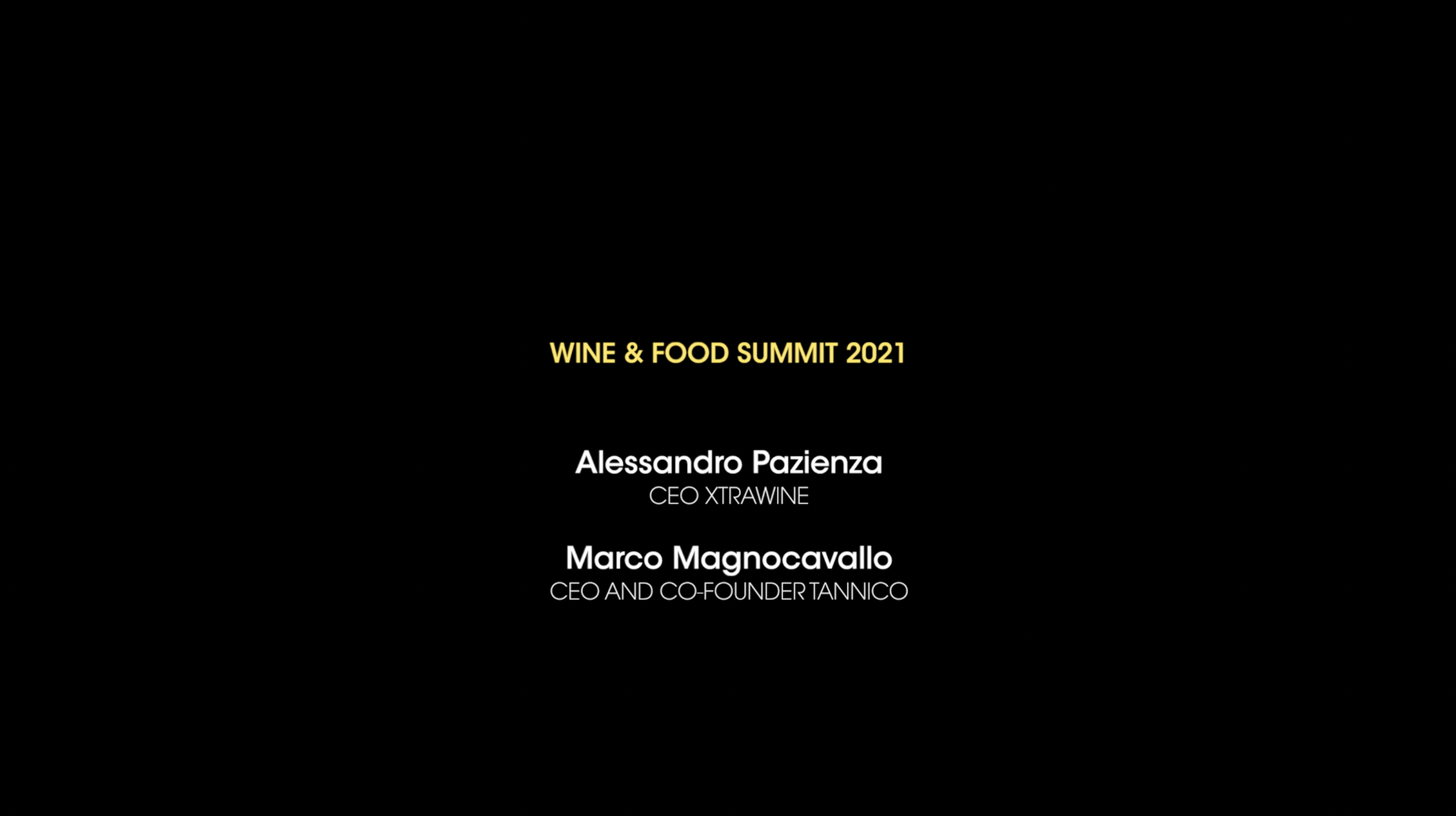 I settori del wine&food e la sfida della ripresa – Alessandro Pazienza, Marco Magnocavallo