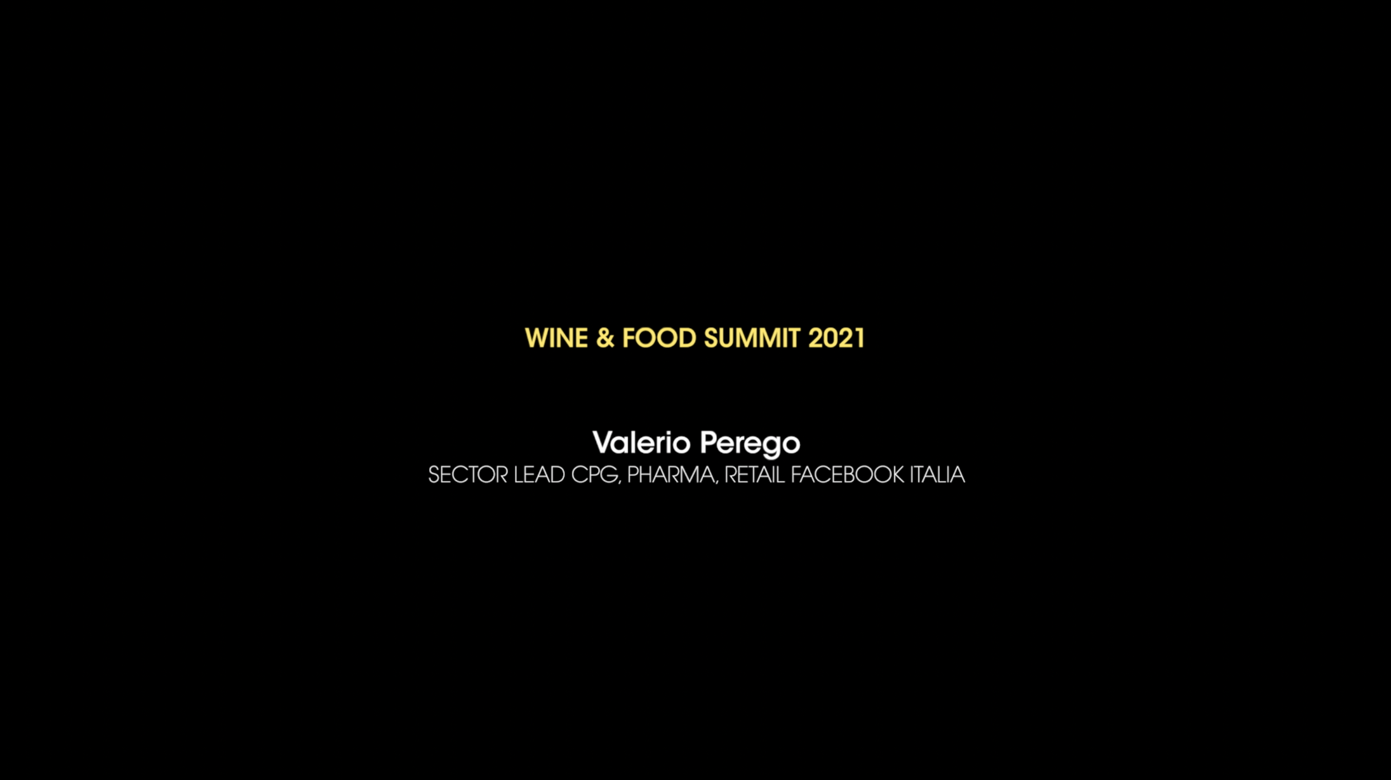 I settori del wine&food e la sfida della ripresa – Valerio Perego