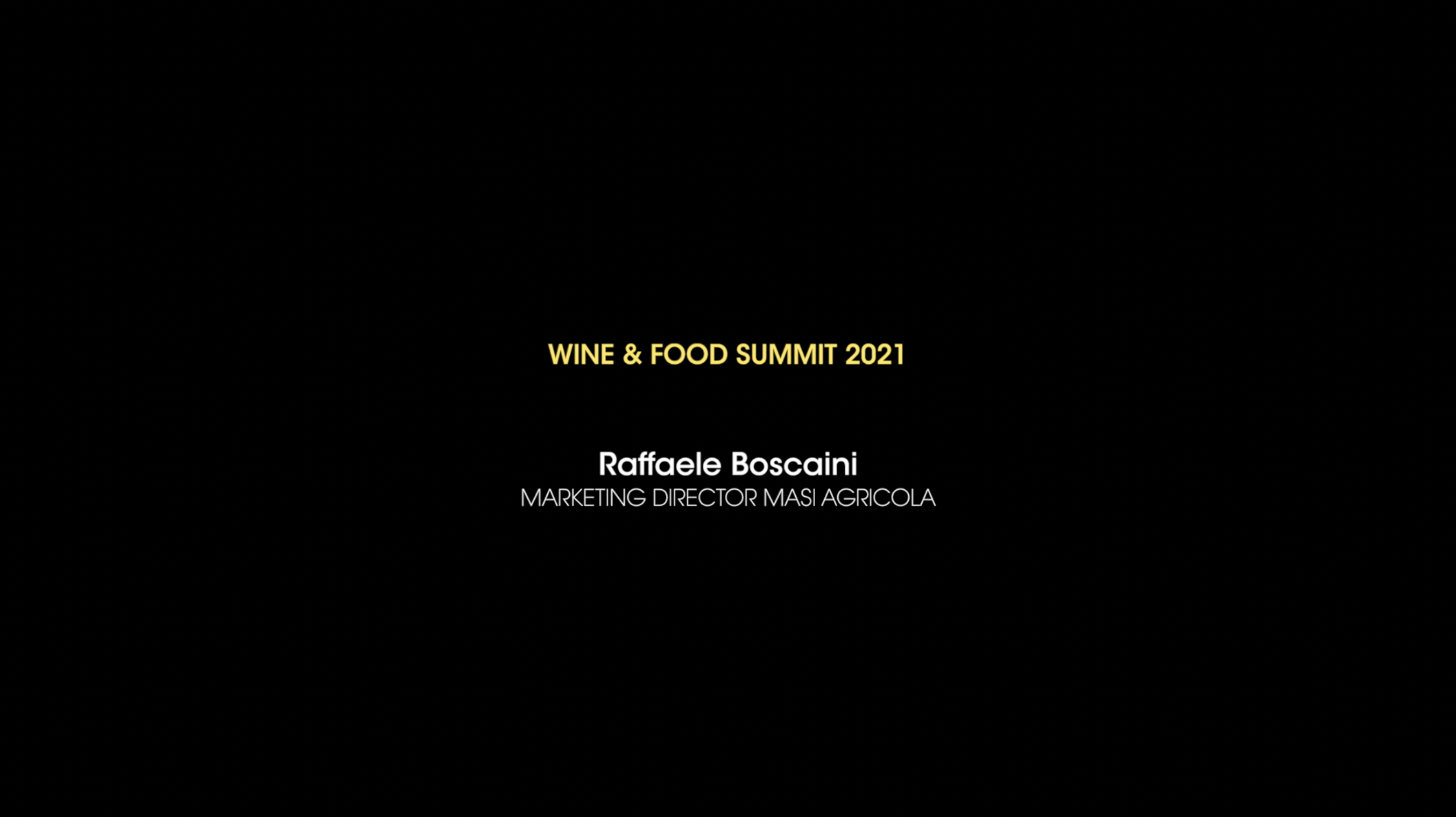 I settori del wine&food e la sfida della ripresa – Raffaele Boscaini