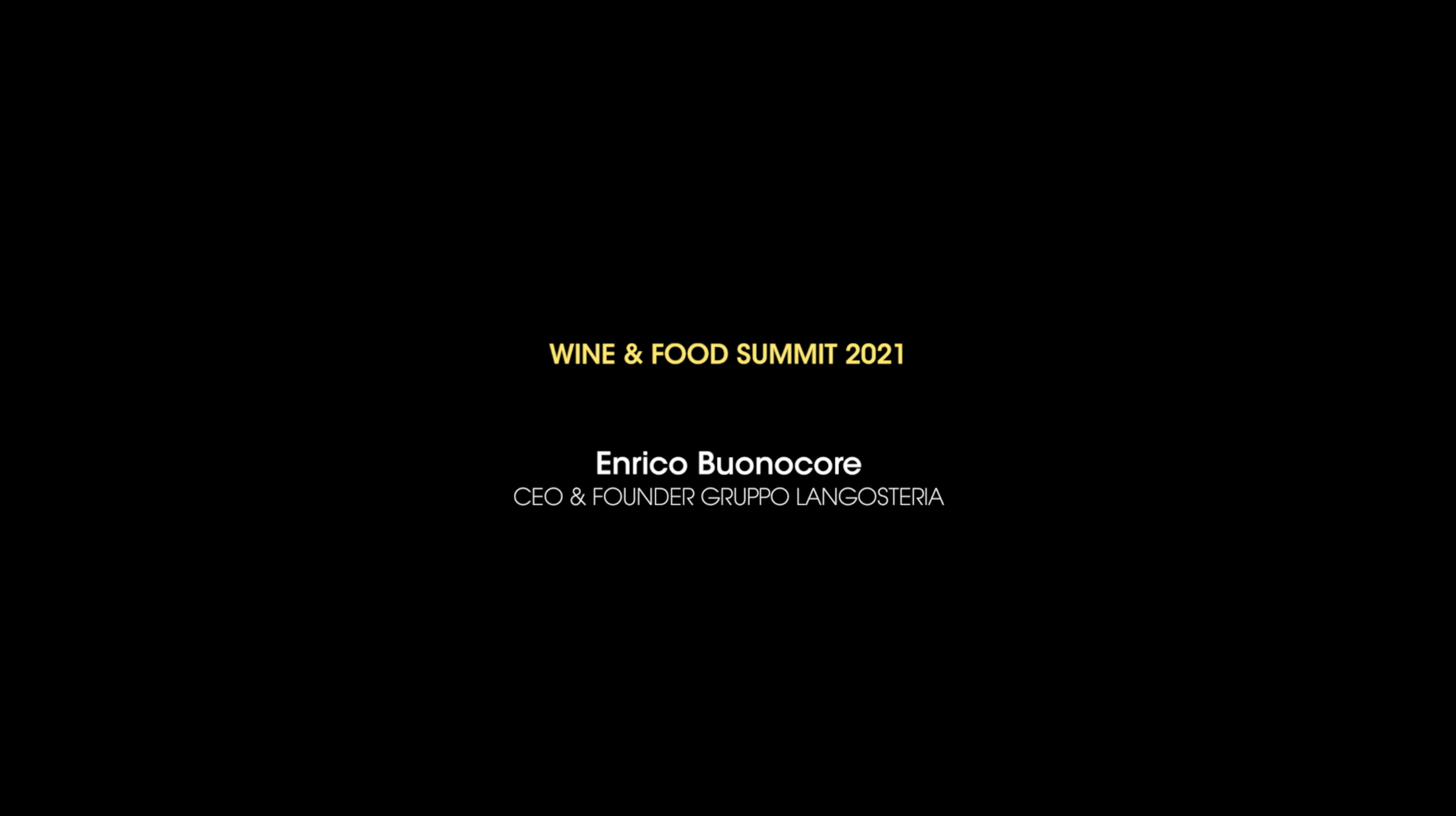 I settori del wine&food e la sfida della ripresa – Enrico Buonocore
