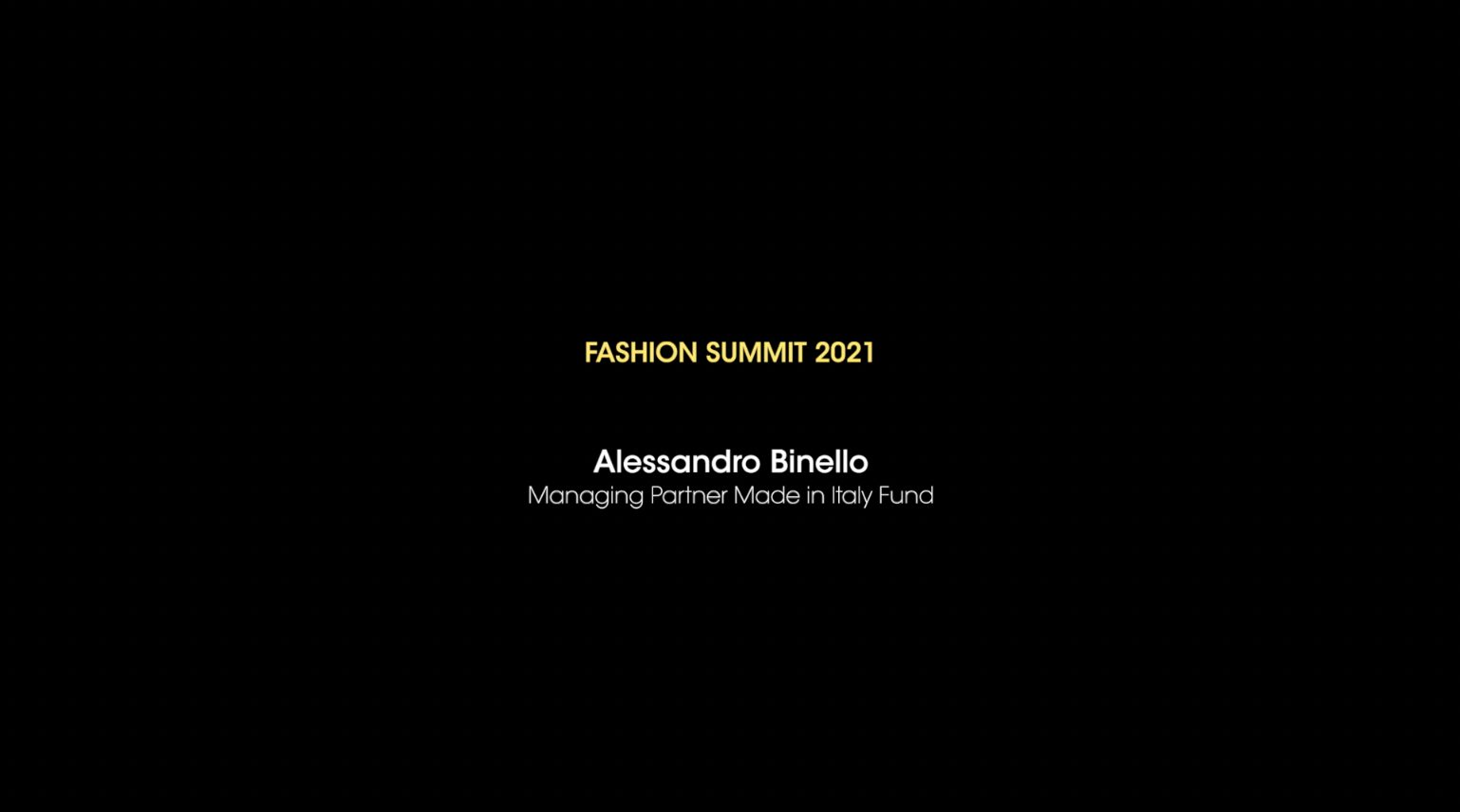 La fashion Industry e i nuovi paradigmi – Alessandro Binello