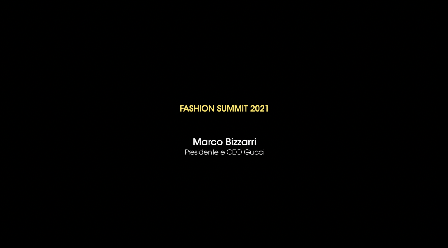La fashion Industry e i nuovi paradigmi – Marco Bizzarri 
