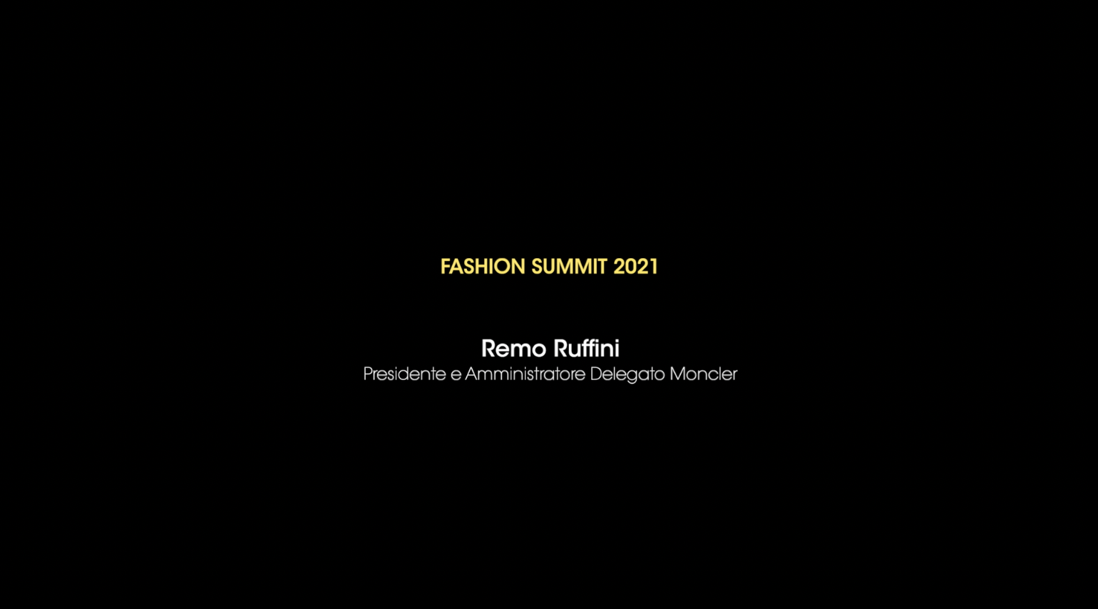 La fashion Industry e i nuovi paradigmi – Remo Ruffini